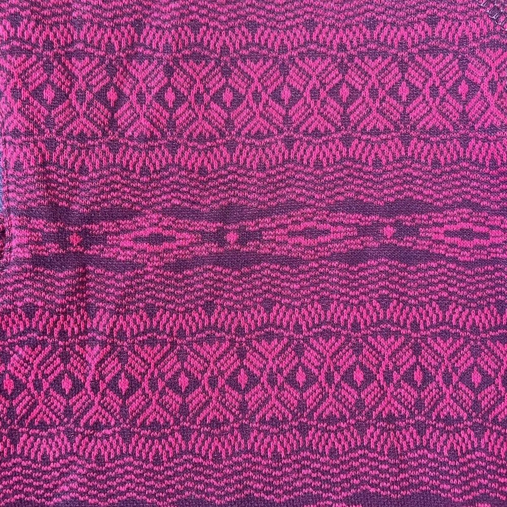 Eddie Bauer Quarter Zip Womens Small Purple Pink Knit Top Shirt Sweater Pullover - Picture 3 of 9